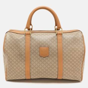 Beige/Tan Coated Canvas Vintag