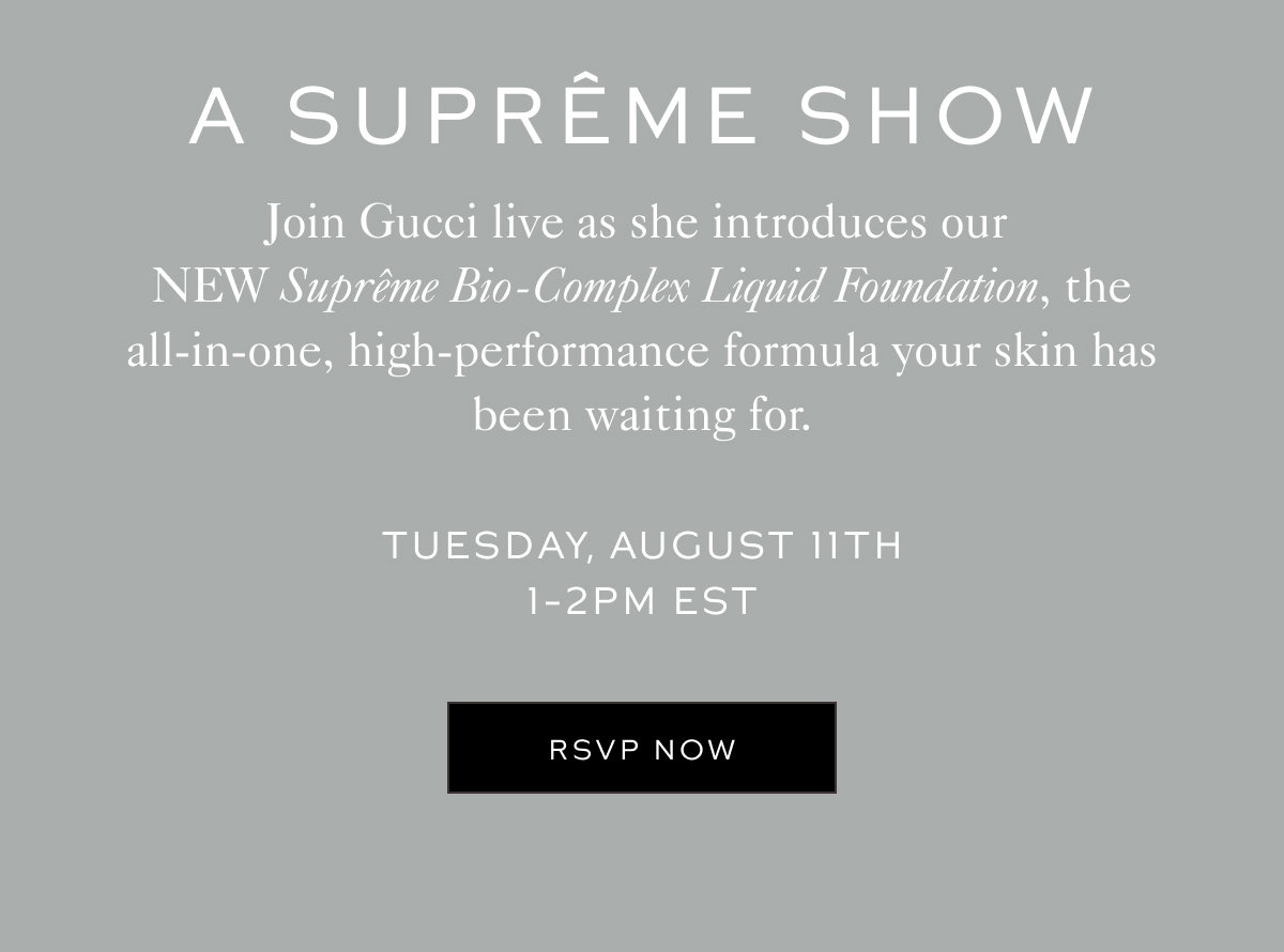 Gucci Event Invite