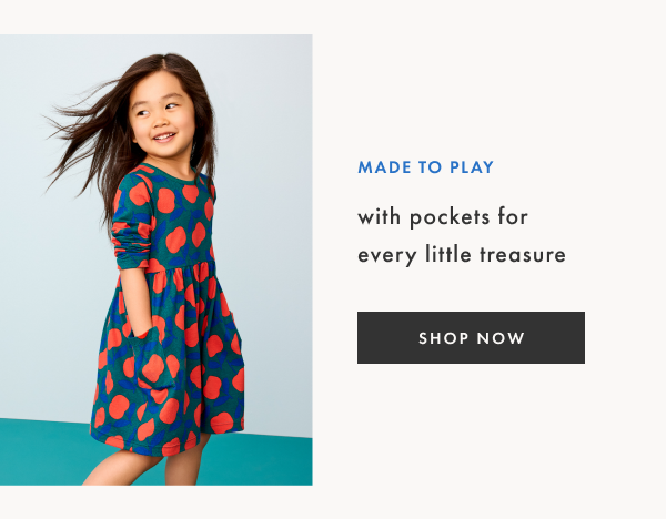 Made to play with pockets for every little treasure | SHOP NOW