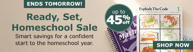 Ready, Set, Homeschool Sale | Up to 45% Off