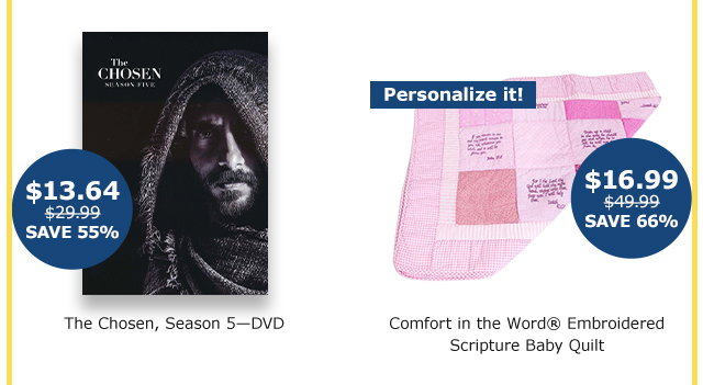 The Chosen Season 5 DVD | Baby Quilt