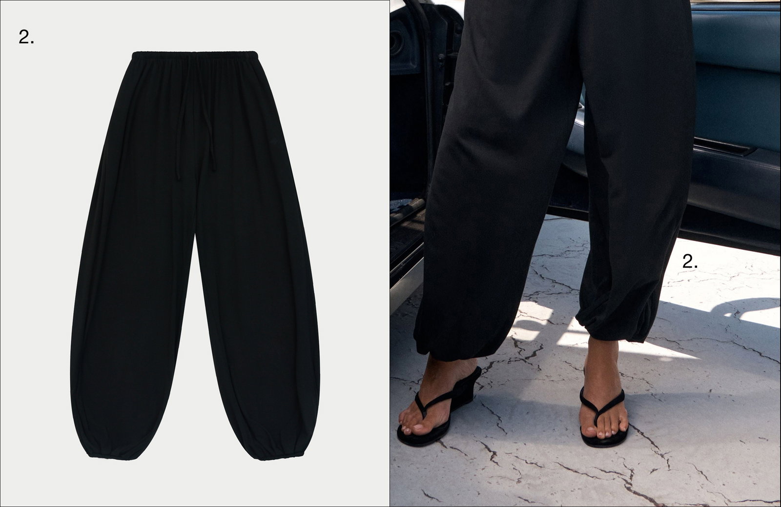 LIGHTWEIGHT BALLOON TROUSERS