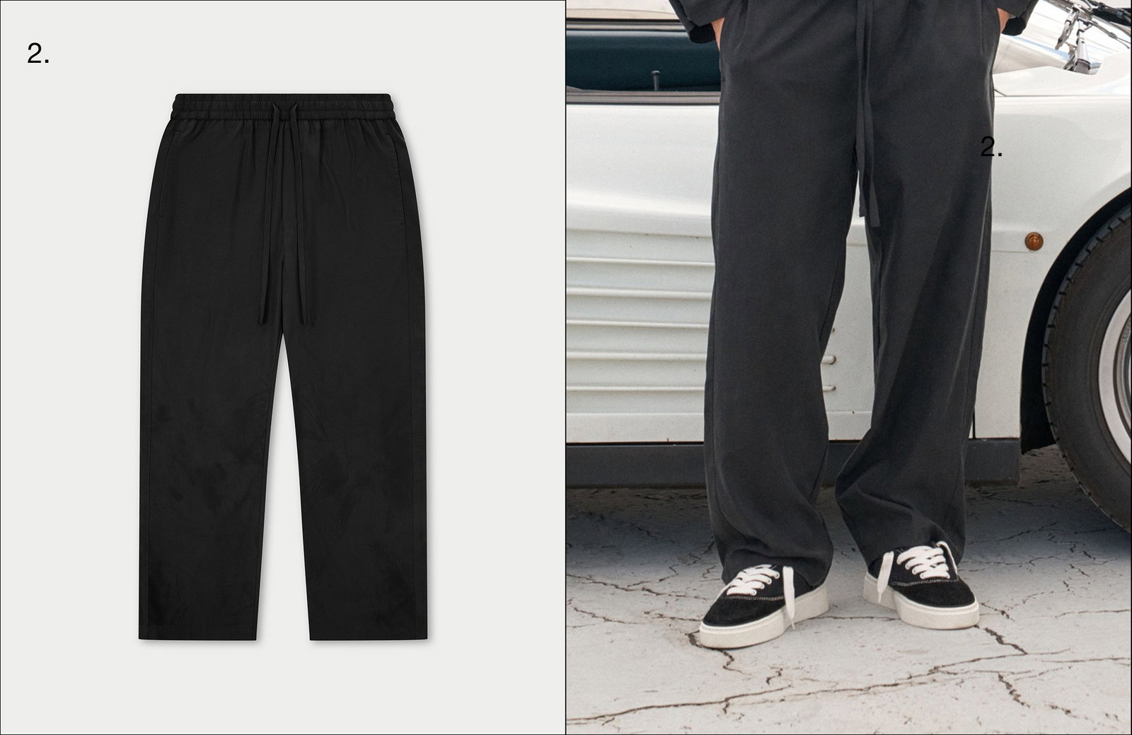 CUPRO PANELLED TROUSER