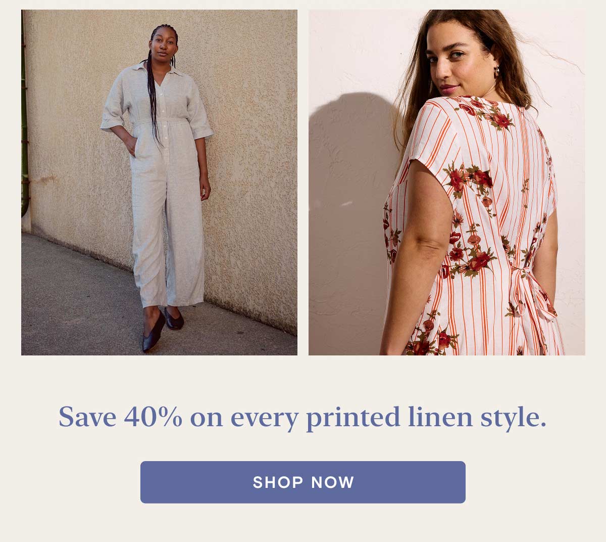 40% Off linen