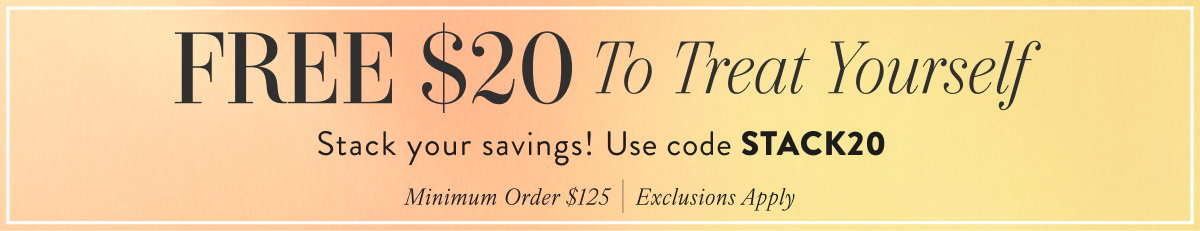 Free $20 with STACK20