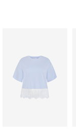 Shop the Fashion Lace Hem Tee