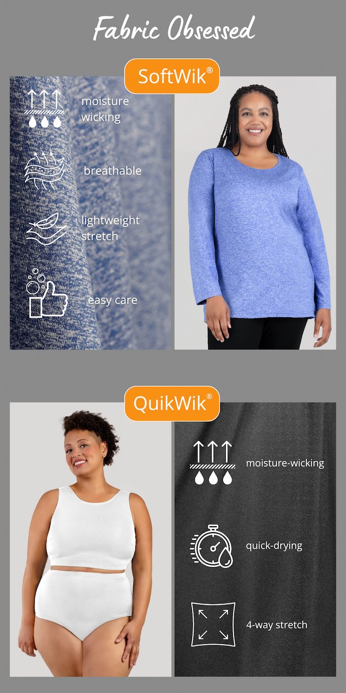 Beat the Heat Sale 25% off JunoActive's Plus-Size Wicking Favorites!