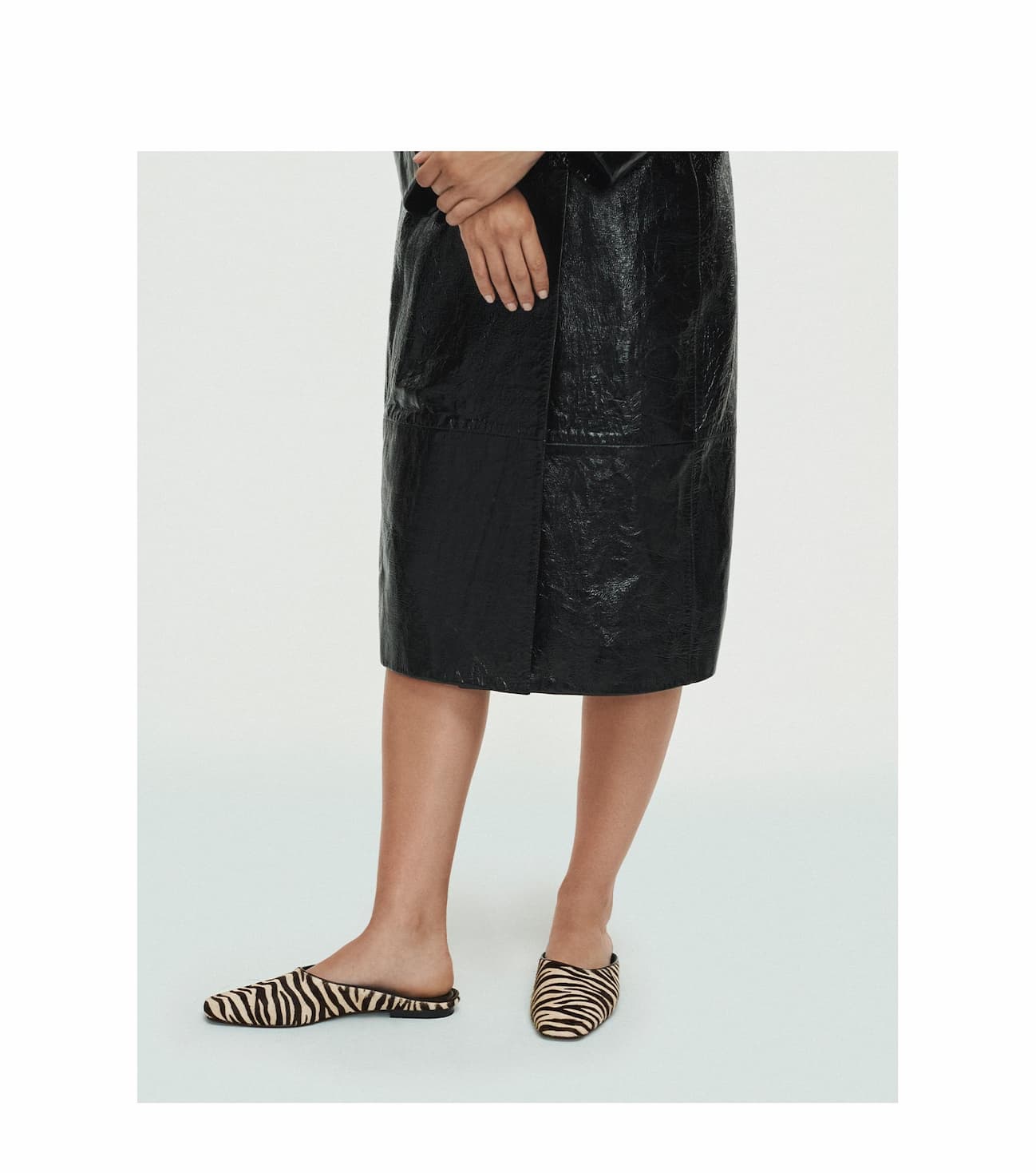 The Clara in Tan Zebra Haircalf