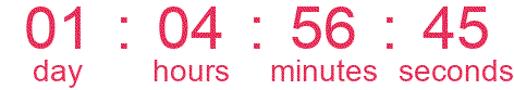 Countdown to offers ending