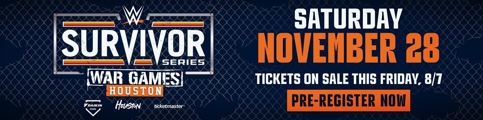 Survivor Series War Games Houston Pre-Register Now