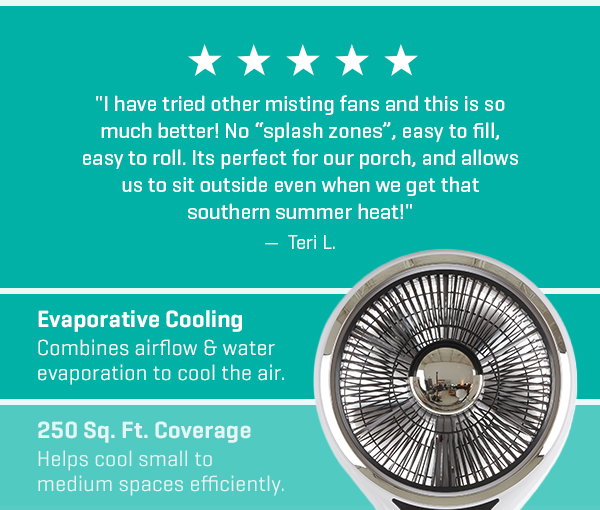 IT'S BACK! Get 25% off our Portable Evaporative Cooler