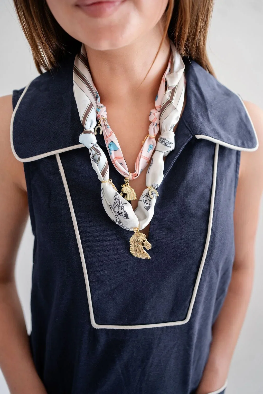 Image of Equestrian -Derby and Winston - Scarf Necklace