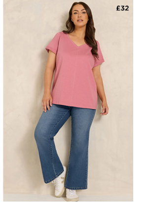 EVANS CurveFit Midwash Blue Bootcut Jeans