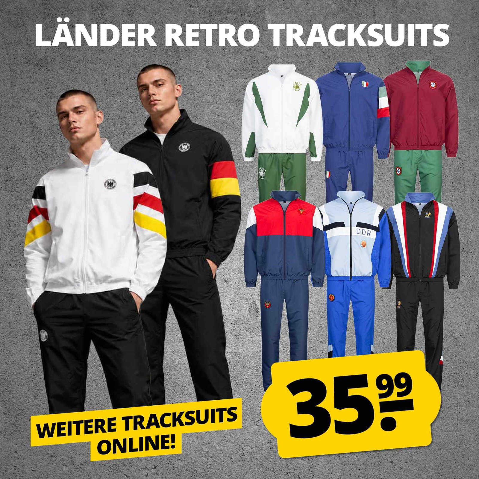 Länder Retro Tracksuits