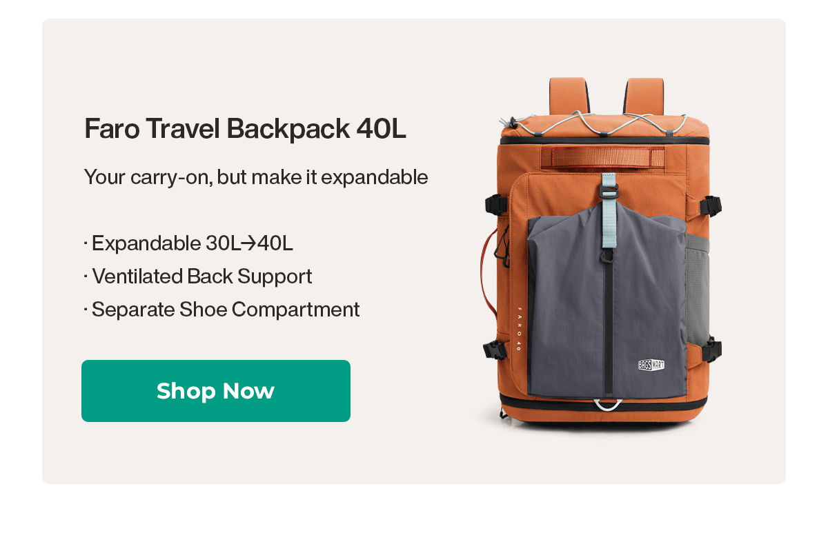 FARO Travel Backpack 40L