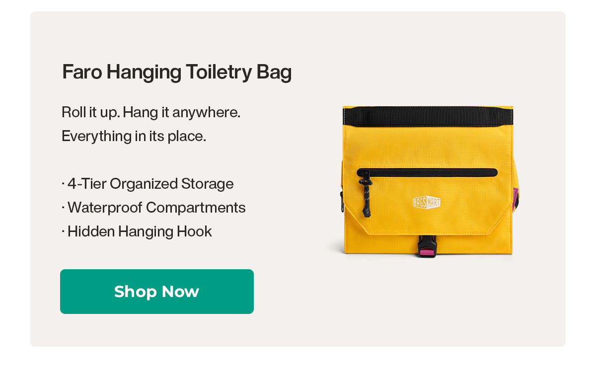 FARO Hanging Toiletry Bag