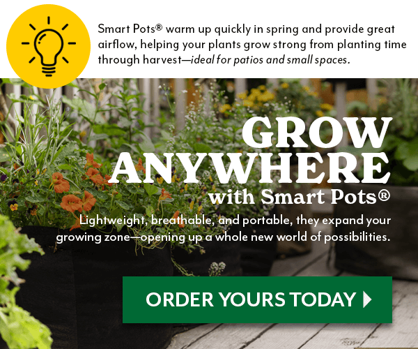 GROW ANYWHERE WITH SMART POTS