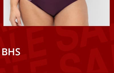 Ein roter Textbanner, führt direkt in die Kategoerie BHs