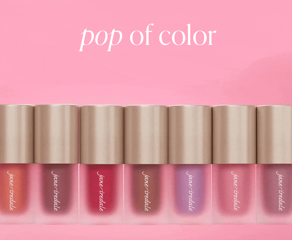 pop of color image of liquid blushes