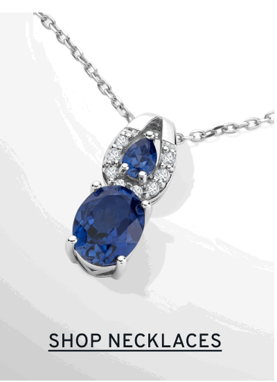 Blue sapphire pendant. Click to Shop Necklaces