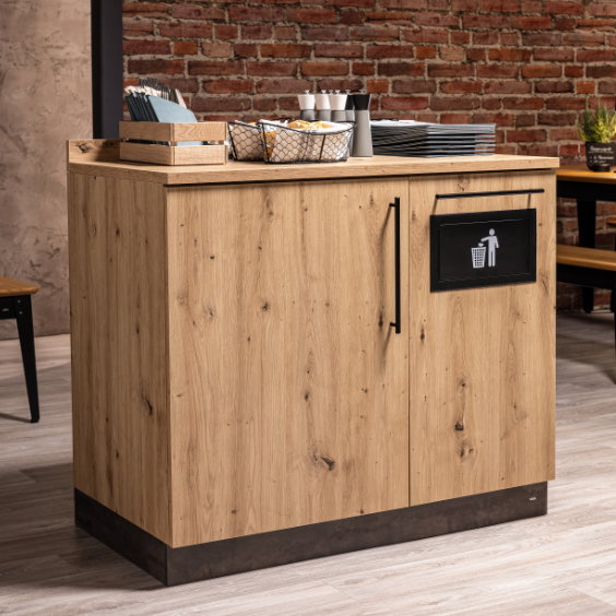 Servicestation Baristo Basic, mit Abfallsystem