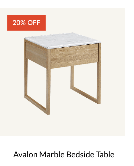 Shop Avalon Marble Bedside Table