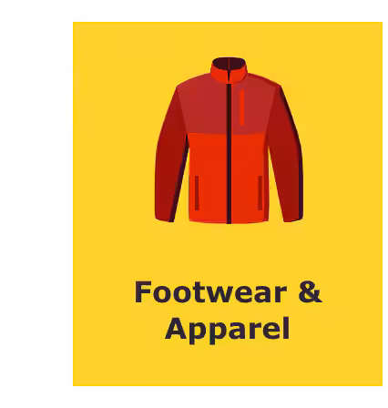 Footwear & Apparel.