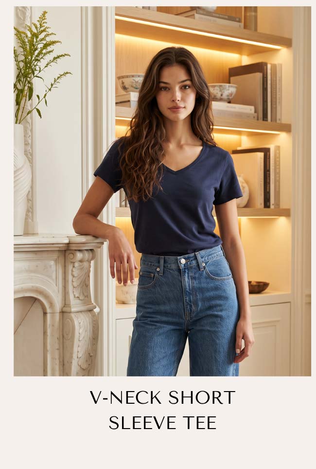 V-Neck Short Sleeve Tee
