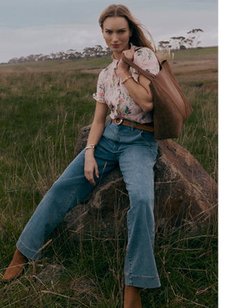 Linen Spring Meadow Ruffle Shirt