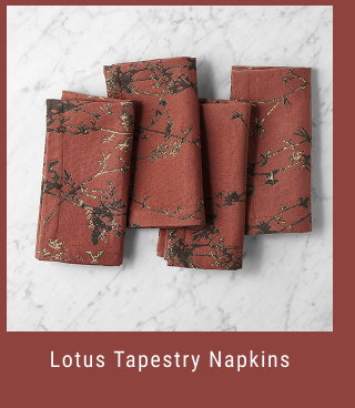 Lotus Tapestry Napkins