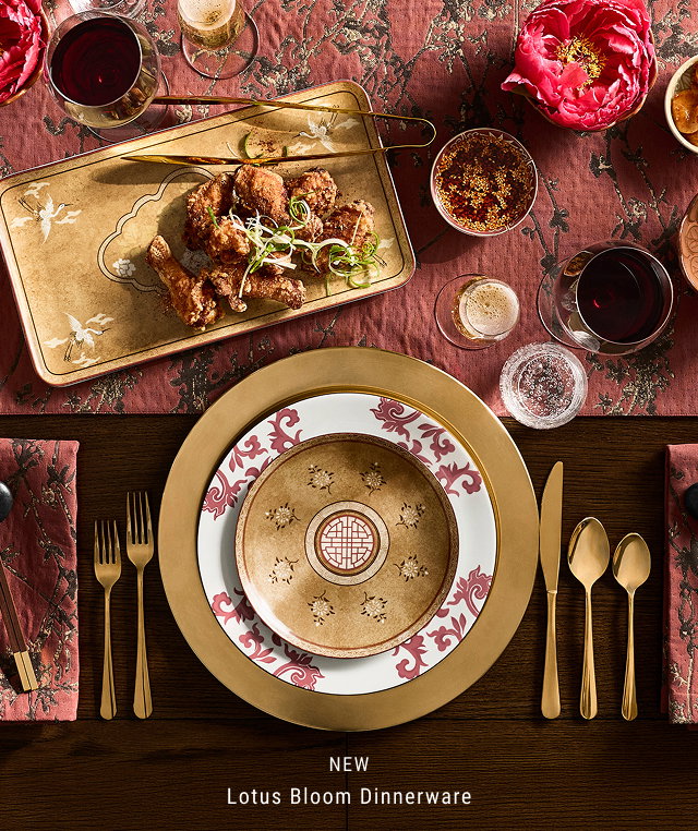 new Lotus Bloom Dinnerware