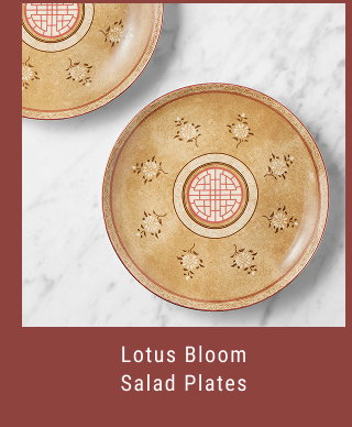 Lotus Bloom Salad Plates