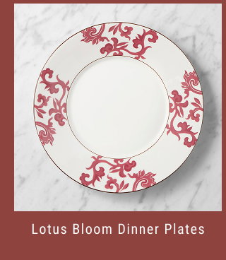 Lotus Bloom Dinner Plates