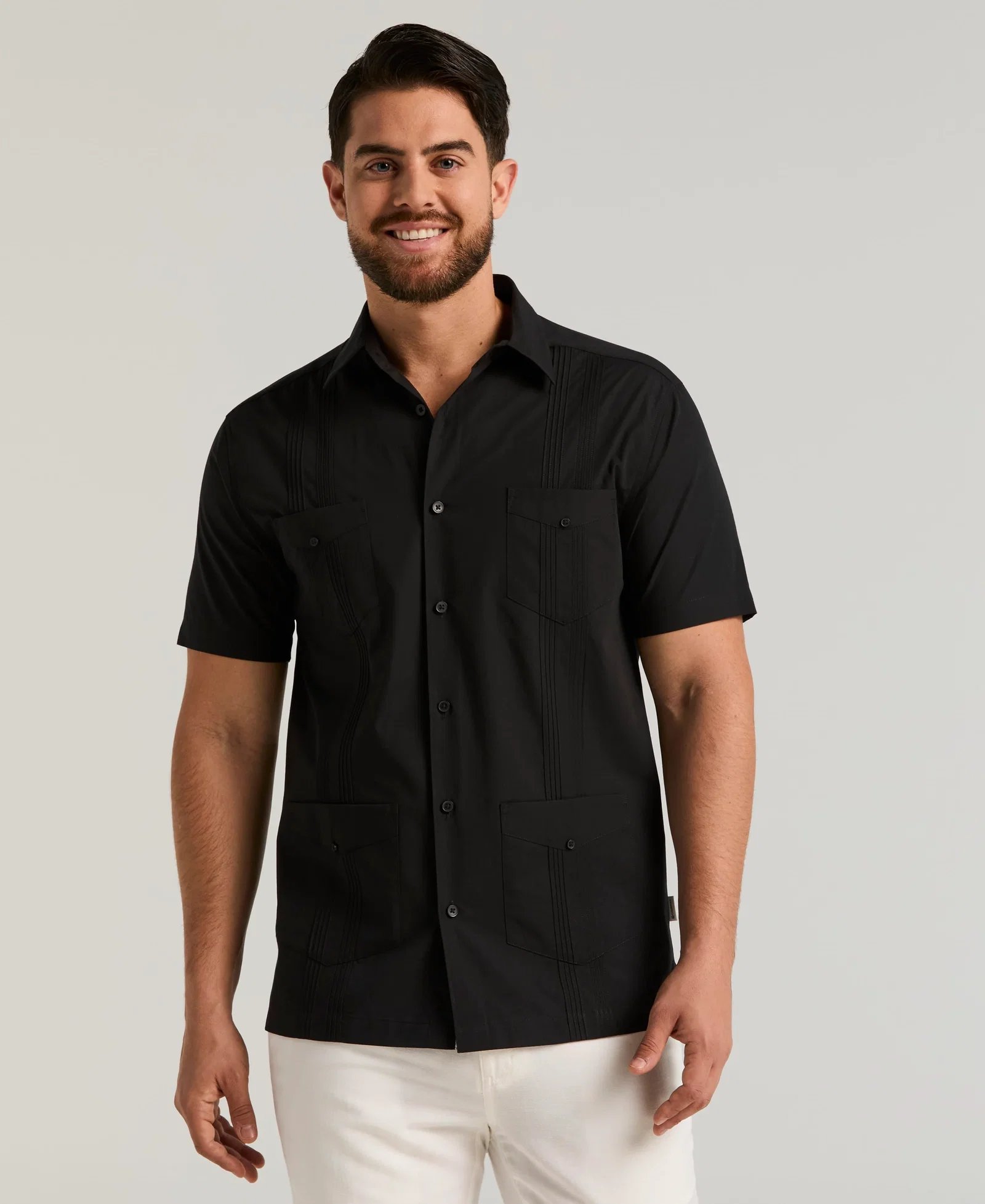 Image of Four Pocket Guayabera Shirt