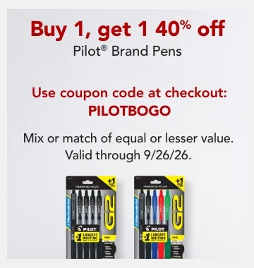pilot brand pens bogo