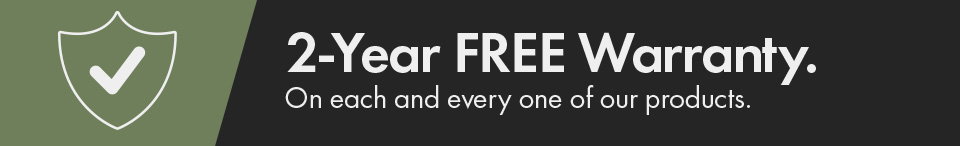 2 year free warranty