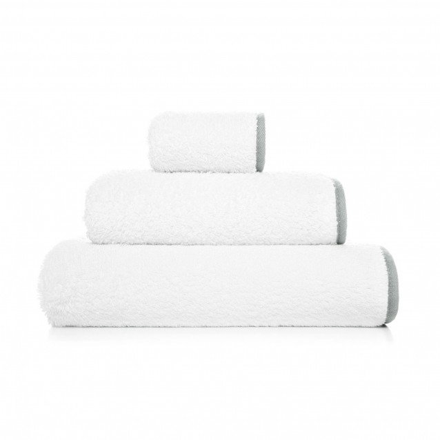 Portobello White/Silver Bath Sheet 38