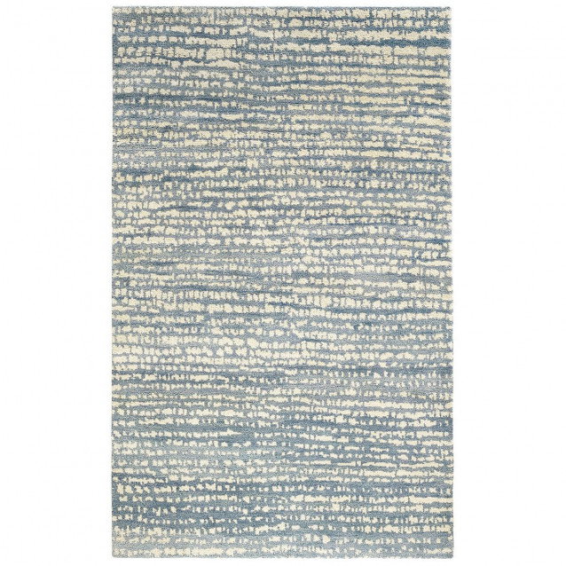 Shepherd Pewter Blue Hand Knotted Wool Rug 3x5