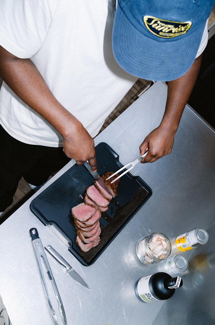 Cut&Carve™ Plus Multi-function Black Chopping Board
