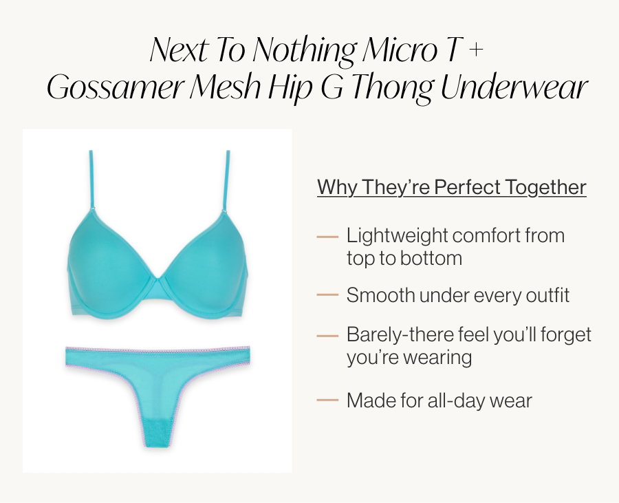 Micro T + Mesh Hip G Thong