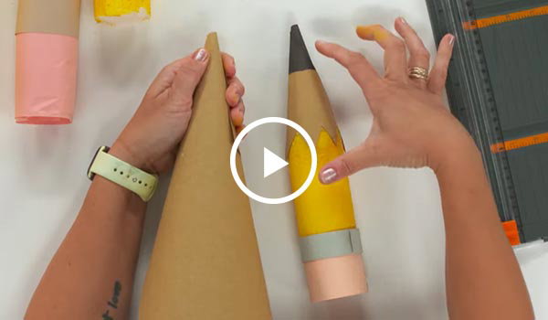 Giant Pencils Made From Dollar Store Pool Noodles