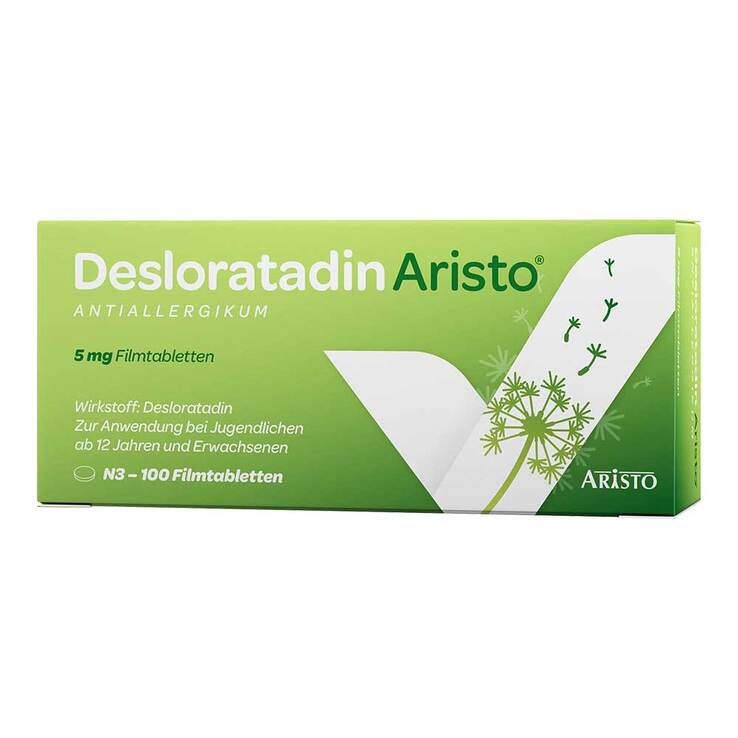 Desloratadin Aristo Antiallergikum 5 mg Filmtabletten⁵