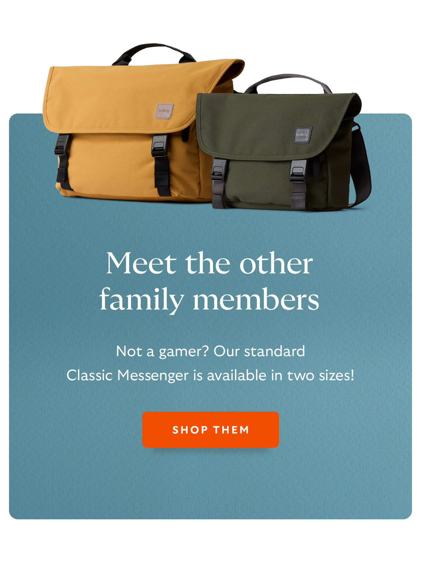 [Header] Meet the other family members [Blurb/subheader] Not a gamer? Find your new companion for work or everyday. [CTA] Shop Them