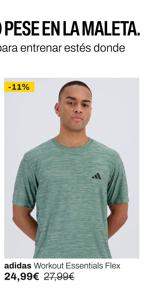 Camiseta adidas Workout Essentials Flex