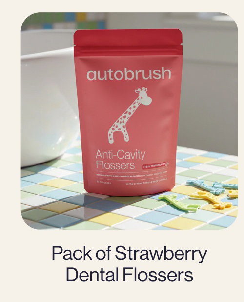 Pack of Strawberry Dental Flossers