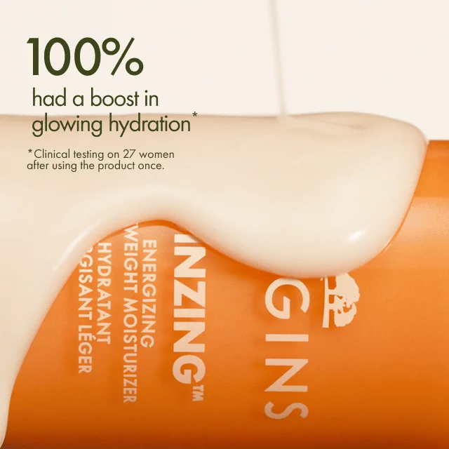 100% had a boost in glowing hydration* | *Clinical testing on 27 women after using the product once.