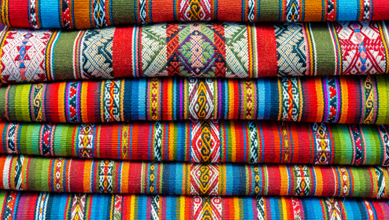 Colourful fabric
