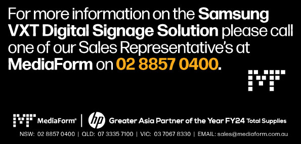 For more information on Samsung VXT, call one of our sales representatives 02 8857 0400