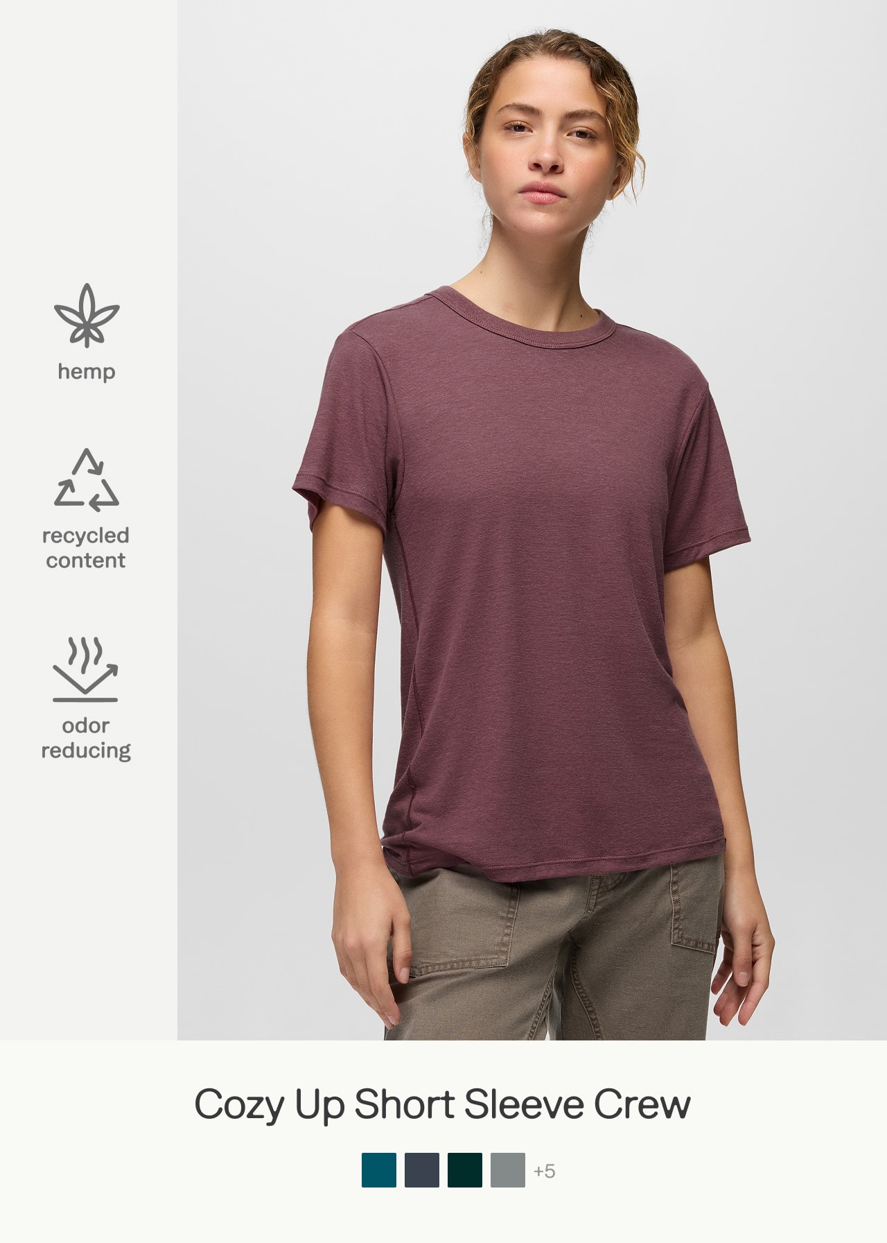 cozy up short sleeve crew