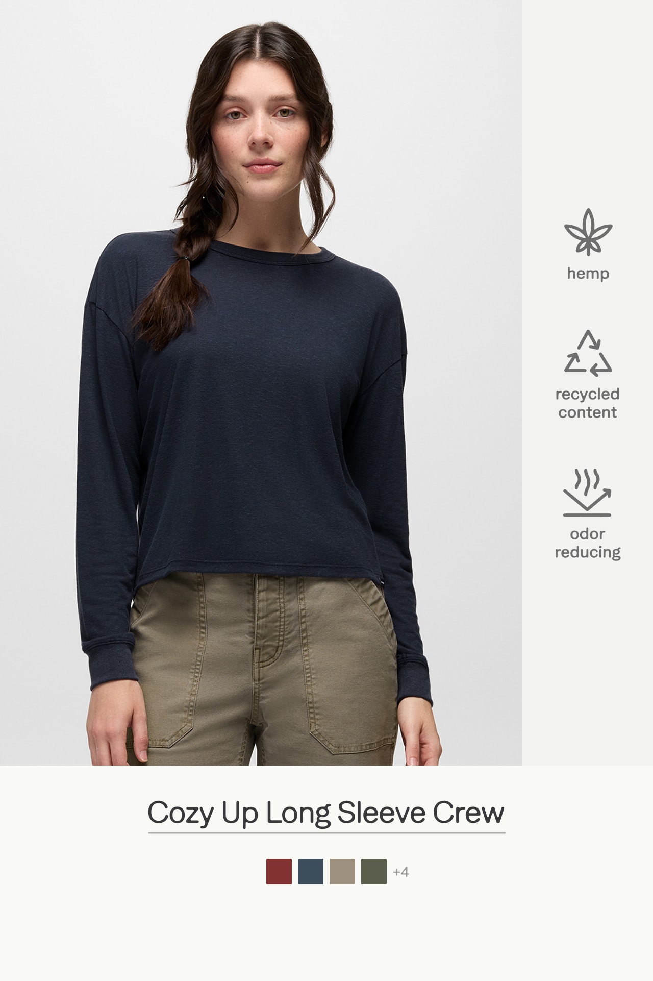 cozy up long sleeve crew